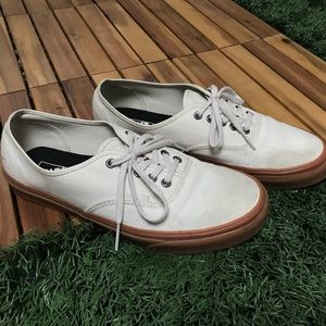 Vans Authentics white x gum sole